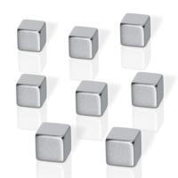 Sigel BeBoard Neodymium Cube Magnets Silver PK8 - B3101