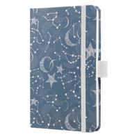 Jolie Diary 2025 Approx A6 Hardcover Matt Embossed Hot Foil Gloss Varnish Week To View  95x150x16mm Cosmic Fantasy Blue