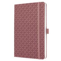 Sigel Jolie Notebook Hardcover A5 135x203x16mm Thermo PU 174 80gsm Ruled Pages With Pen Loop & Elastic Fastener Dusty Red - JN135