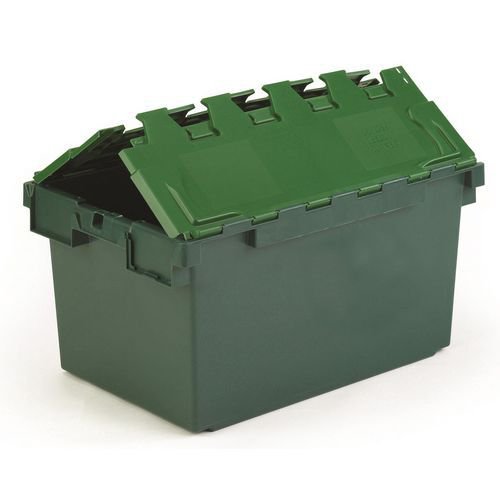 Green attached lid containers 80L