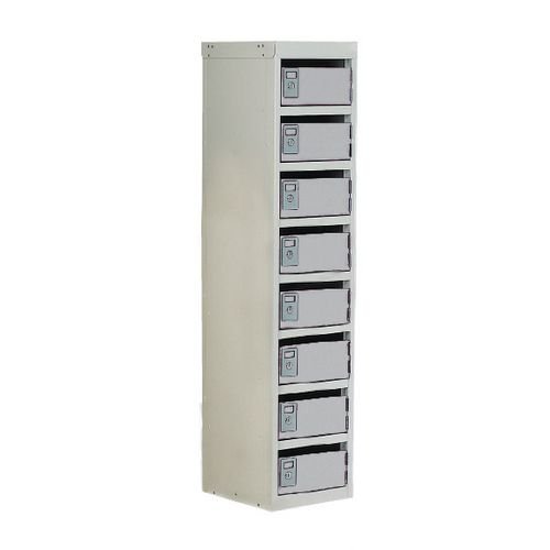 Locker - Post Box L.Grey Doors 100 Series Table Mount 8 Box