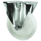 Castor, 160 mm Dia. Nylon Tyre plate Fixing - Fixed