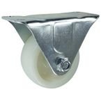 Castor, Nylon Wheel 63 mm Dia. Fixed Plate Fixing