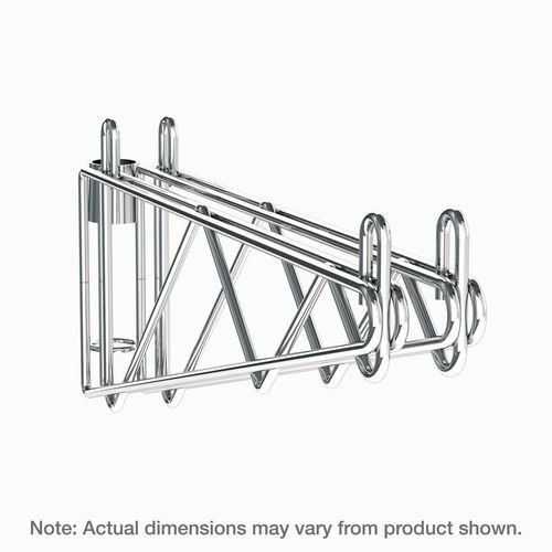 Adjustable wall mounted brackets for wall mounted shelving