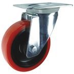 Castor, Poly. Tyred 125 mm  Fixing - Swivel