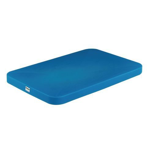 Easy steer container truck lid, blue