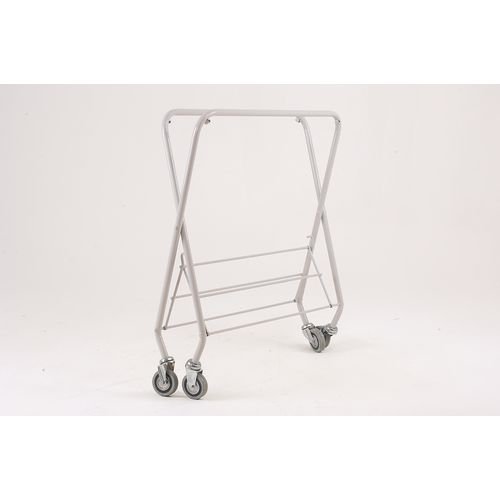 Folding laundry trolleys with PVC bags with string mesh bag