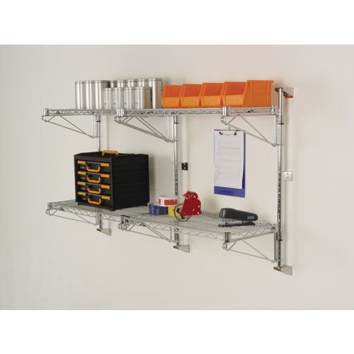 Posts for use with Wall mounted chrome wire shelves
