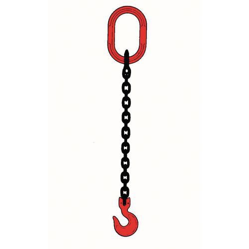 System 80 chain slings, 2m reach - with sling hooks, 10mm single chain