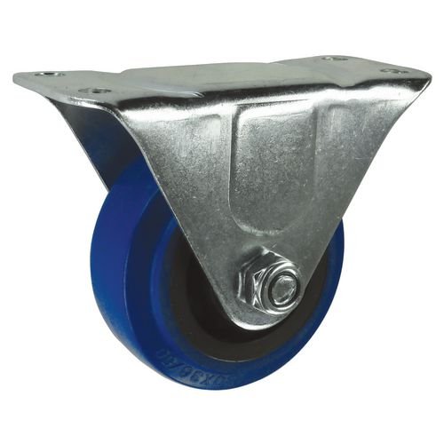 Castor, Rubber Tyred 50mm Dia. Swivel Plate Fixing