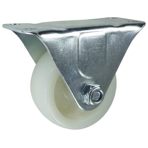 Castor, Nylon Wheel 50mm Dia. Fixed Fixing