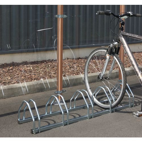 Cycle Rack 5-Bike Capacity Aluminium 309713