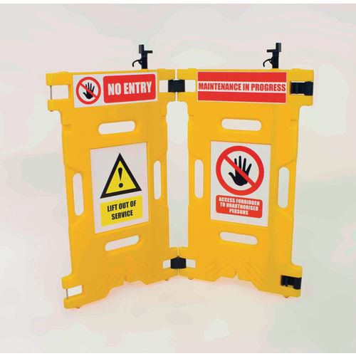 Barrier Elevator Guard Set of 2 Yellow (Pack of 2) 309856 - HC Slingsby PLC - SBY05759 - McArdle Computer and Office Supplies