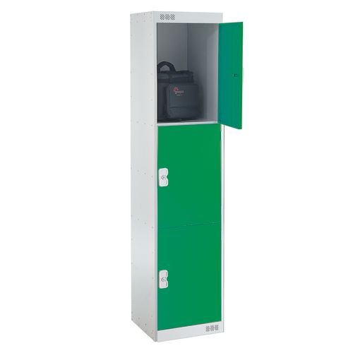 Coloured Door Lockers - Standard Top - Three Door