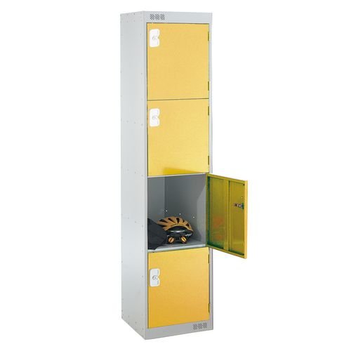 Coloured Door Lockers - Standard Top - Four Door