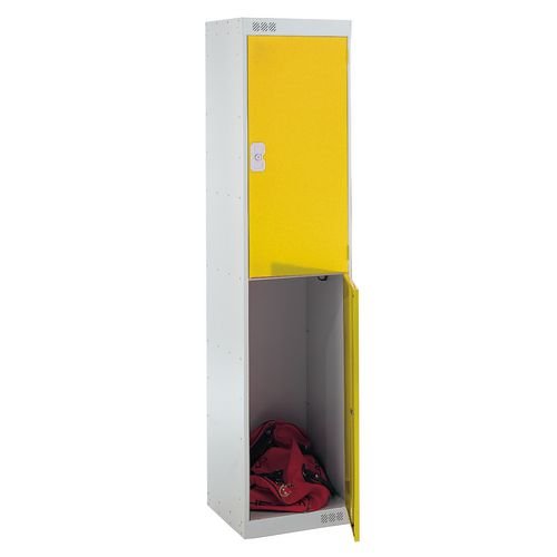 Coloured Door Lockers - Standard Top - Two Door