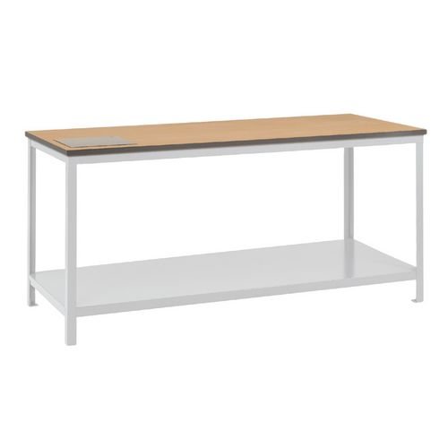 Workbench - Sq Tube With Plastic Laminate Top & Lower Steel Shelf 1500 X 750mm