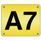 Aisle Marker 220 X 270 mm Yellow / 1 Digit