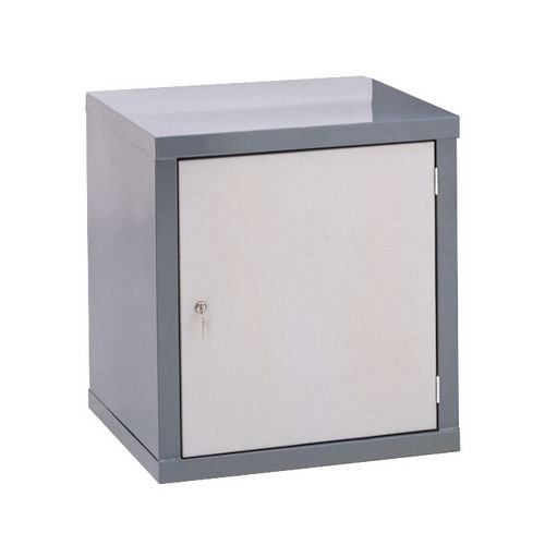 Locker-Heavy Duty Cube C/W Camlock/1 Cube L/Grey Door