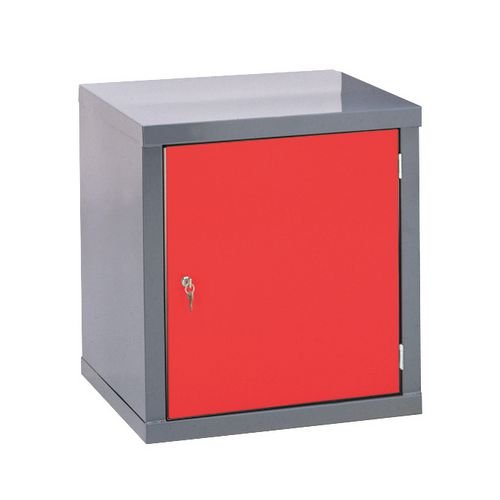 Locker-Heavy Duty Cube C/W Camlock/1 Cube Red Door