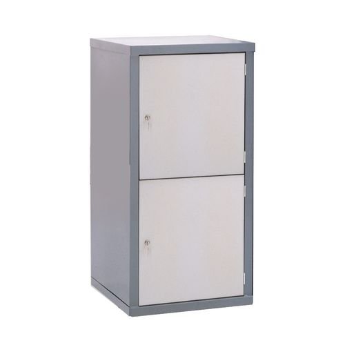 Locker-Heavy Duty Cube C/W Camlock/2 Cube L/Grey Door