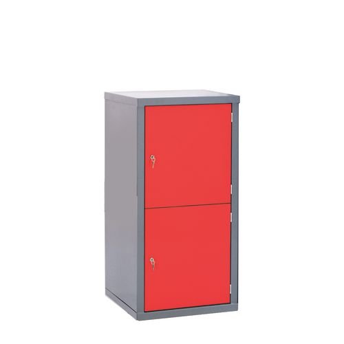 Locker-Heavy Duty Cube C/W Camlock/2 Cube Red  Door