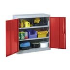 Locker Tool Double Door 984 X 915 X 505 Mm-grey & Dark Red
