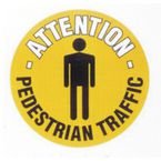 Floor Graphic Markers Pedestrian Traffic 430 mm Dia