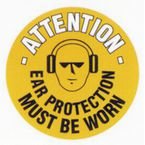 Floor Graphic Markers Ear Protection 430 mm Dia