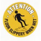 Floor Graphic Markers Floor Slippery 430 mm Dia