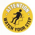 Floor Graphic Markers Watch Your Step 430 mm Dia