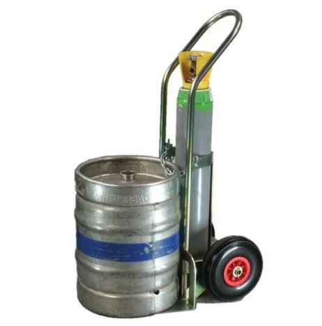 Beer gas cylinder & crate trolley