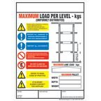 Weight Load Notice Drive Th Racking 356 X 254 mm