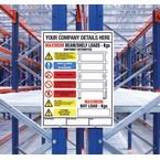 Weight Load Notice Pallet Racking 446 X 325