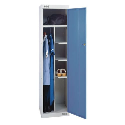 Locker Nurses-Standard 1800X450X450 L.Grey/Blue Door