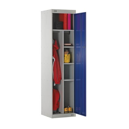 Locker Nurses-Standard 1800X450X450 L.Grey/Red Door