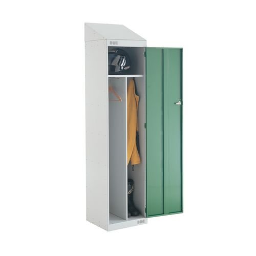Locker Sloping Top Clean Dirty 1950X450X450 L.Grey/Green Door