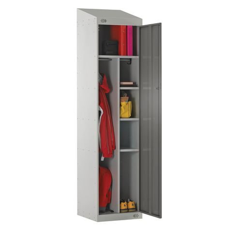 Locker Sloping Top Nurses 1950X450X450 2 Tone Grey