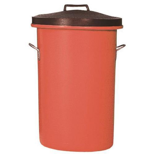 Coloured round plastic storage bins
