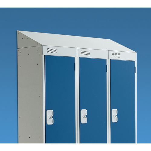 Coloured Door Lockers - Sloping Top