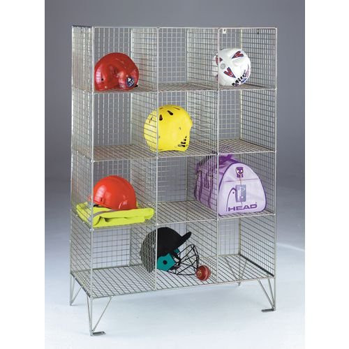 Locker - Wire Mesh Personal Effect-12 Comps No Doors D:450