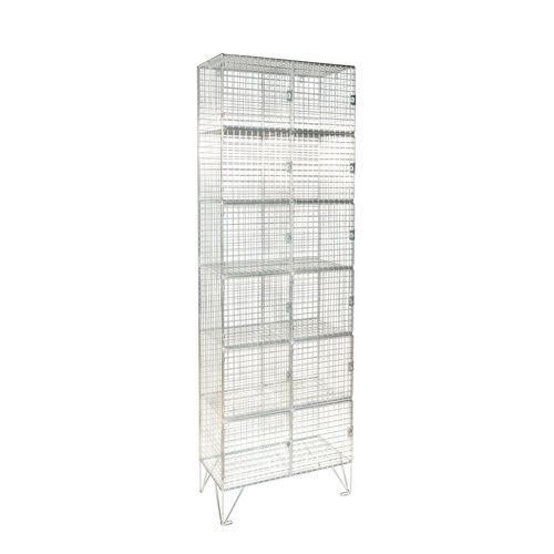 Locker - Wire Mesh 6 Door Nest Of 2  D:305mm