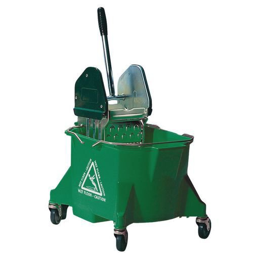 23L Heavy duty mobile mop bucket with wringer