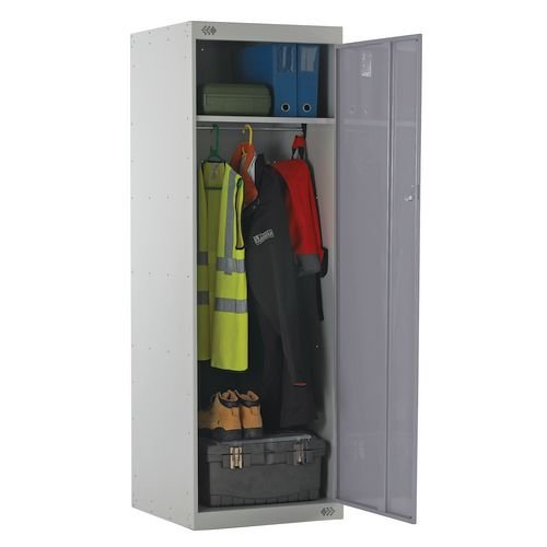 Locker Large Capacity Uniform 2 Internal Compartments,D.Grey