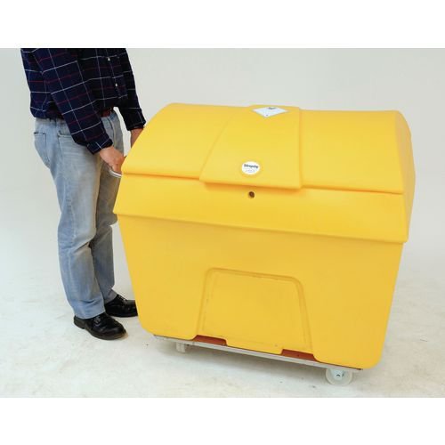 Lockable clinical waste truck