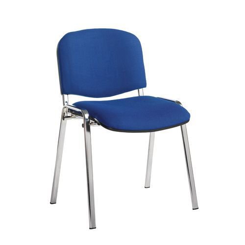 Stackable fabric meeting and conference chairs - pack of 4