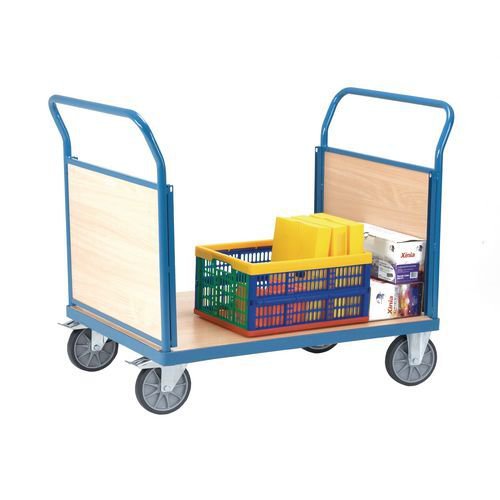 Fetra snag-free platform trucks with two panel ends, 1000 x 700mm