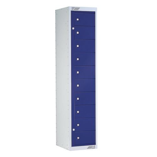 Locker - Flat Garment 10 Comp Std. Colour Blue Door