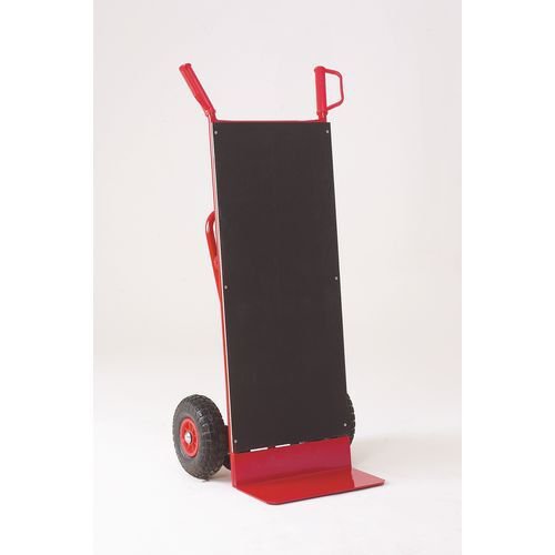 3-in-1 Sack truck with deck - on pneumatic tyred wheels