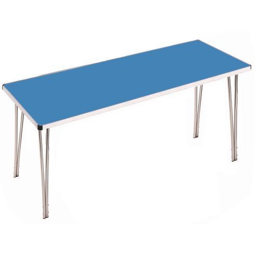 Aluminium framed folding tables - Height 698mm - Azure